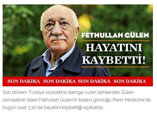 SON DAKİKA! "Fethullah Gülen hayatını kaybetti!"
