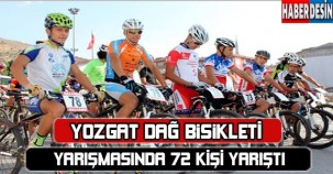 Yozgat Dağ Bisikleti Yarışması'nda 72 kişi yarıştı !