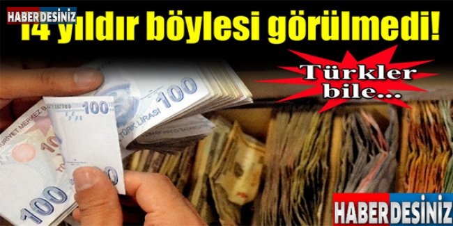 Türkler lirayı terk ediyor