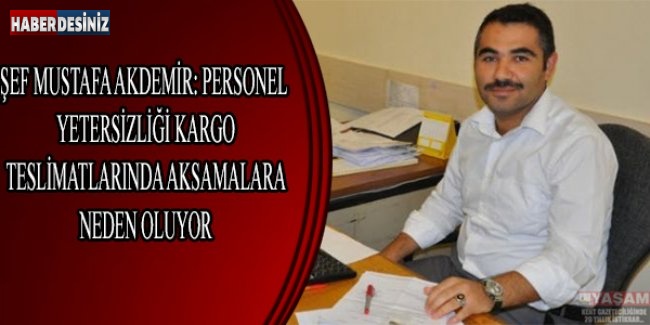 Şef Mustafa Akdemir: Personel Yetersizliği Kargo Teslimatlarında Aksamalara Neden Oluyor