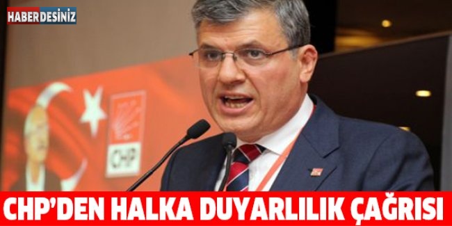 CHP’den halka duyarlılık çağrısı