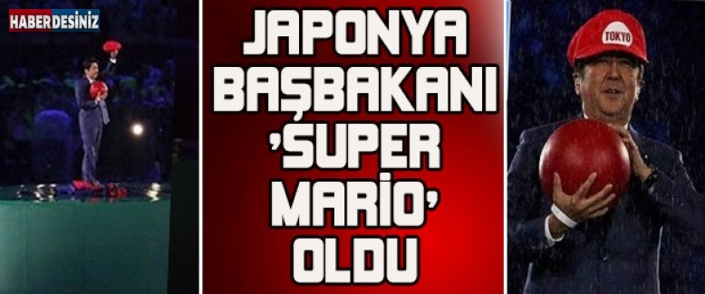 Japonya Başbakanı 'Super Mario' oldu