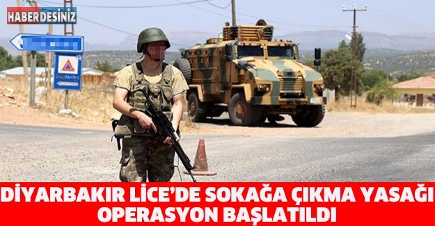 Diyarbakır Lice’de sokağa çıkma yasağı: Operasyon başlatıldı