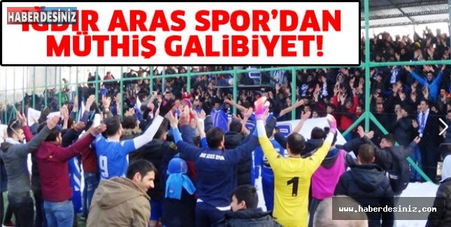 IĞDIR ARAS SPOR'DAN MÜTHİŞ GALİBİYET