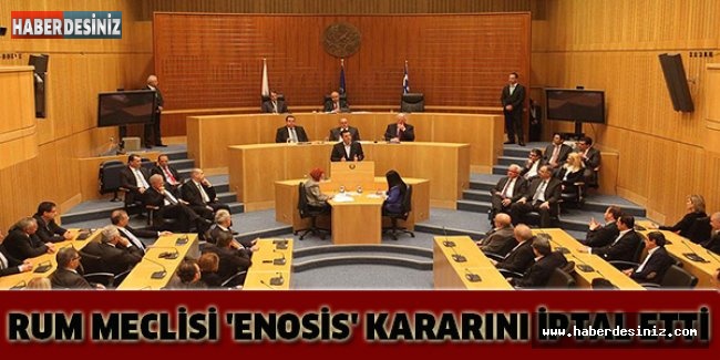 Rum Meclisi 'Enosis' kararını iptal etti