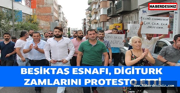 Beşiktaş esnafı, Digiturk zamlarını protesto etti
