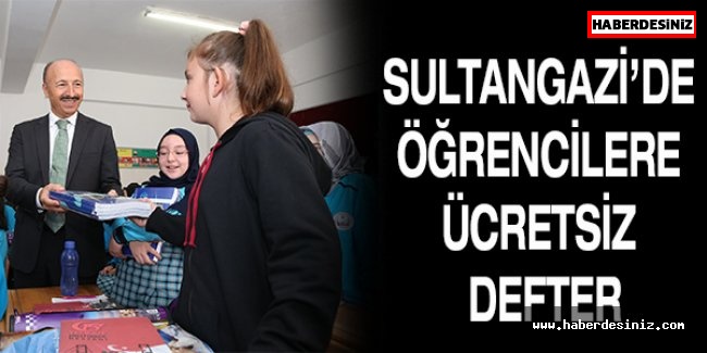 Sultangazi’de öğrencilere ücretsiz defter