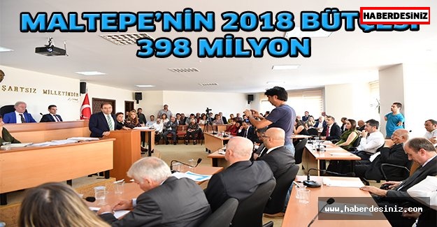 Maltepe’nin 2018 bütçesi 398 milyon