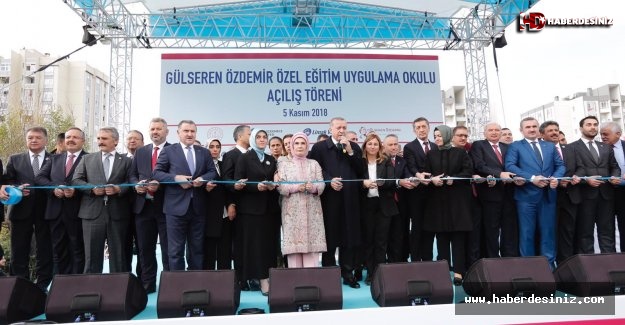 Erdoğan, Gülseren Özdemir Özel Eğitim Uygulama Okulu'nun açılışını yaptı
