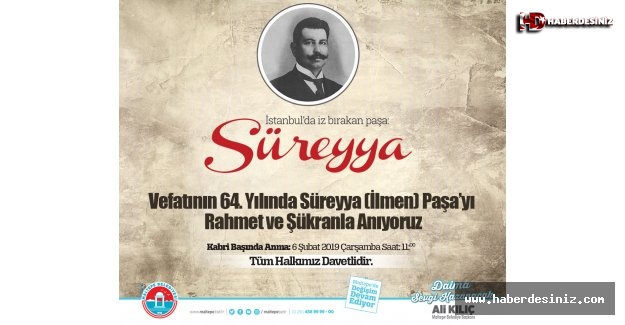 Süreyya Paşa Maltepe'de Anılacak