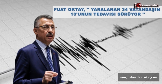 Cumhurbaşkanı Yardımcısı Deprem Hakkında Konuştu