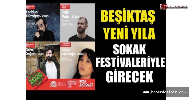 Beşiktaş Yeni Yıla Sokak Festivalleriyle Girecek