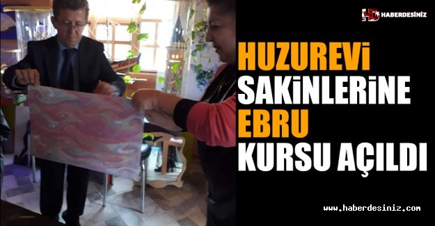 Huzurevi Sakinlerine Ebru Kursu Açıldı