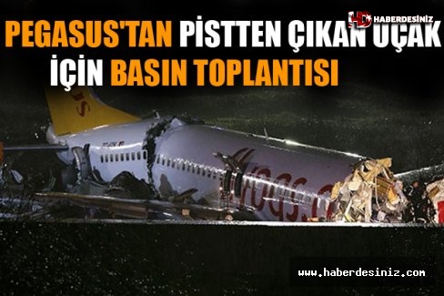 Pegasus'tan Pistten Çıkan Uçak İçin Basın Toplantısı