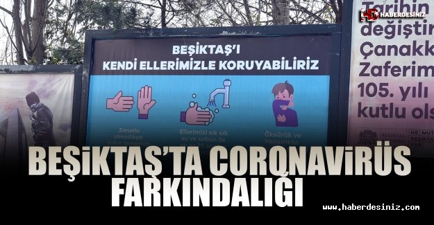 Beşiktaş’ta Coronavirüs Farkındalığı