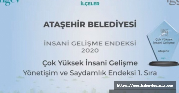 Ataşehir Belediyesi'ne İNGEV'den ödül