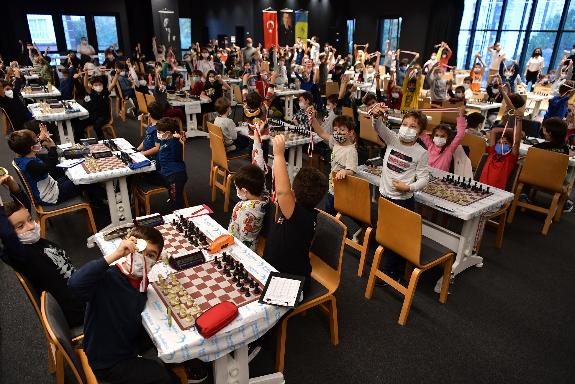 348 sporcu Satranç Turnuvası’nda mücadele etti