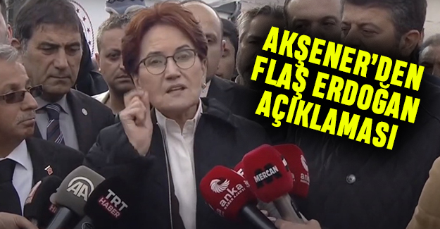 Akşener'den flaş Erdoğan açıklaması