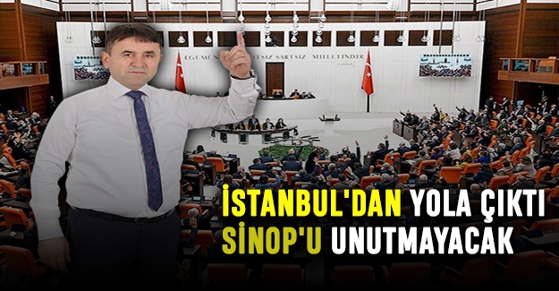 İstanbul'dan yola çıktı Sinop'u unutmayacak