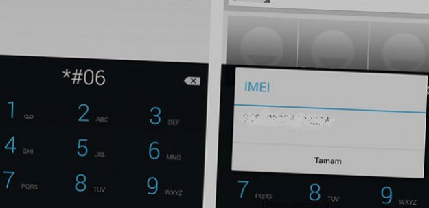 Akıllı telefonlarda IMEI numarası öğrenme