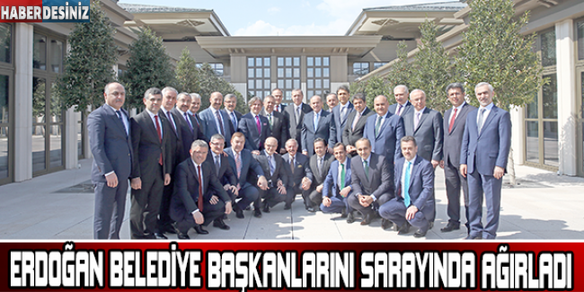 Cumhurbaşkanı Erdoğan, Belediye Başkanlarını Cumhurbaşkanlığı Sarayı'nda Ağırladı