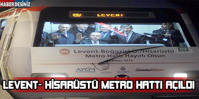 Levent-Hisarüstü metro hattı açıldı