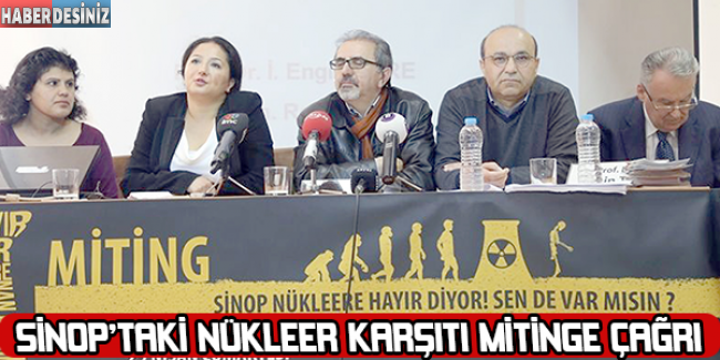Sinop’taki nükleer karşıtı mitinge çağrı