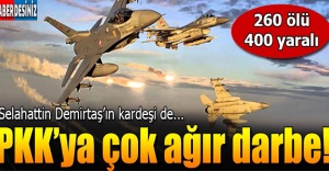 PKK'ya ağır darbe! 260 terörist öldürüldü, 400 terörist yaralı