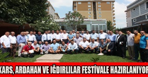 Kars, Ardahan Ve Iğdırlılar festivale hazırlanıyor