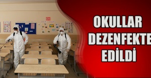 Okullar  dezenfekte edildi