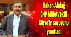 Bakan Akdağ, CHP Milletvekili Gürer’in sorusunu yanıtladı