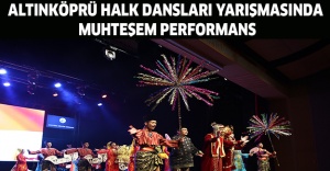 Altınköprü Halk Dansları yarışmasında muhteşem performans