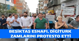 Beşiktaş esnafı, Digiturk zamlarını protesto etti