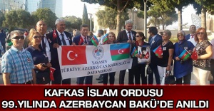 Kafkas İslam Ordusu 99.Yılında Azerbaycan Bakü’de Anıldı