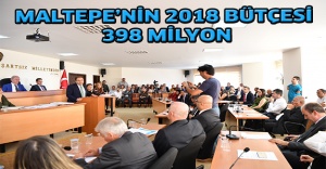 Maltepe’nin 2018 bütçesi 398 milyon