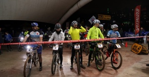 BO-CE-DAĞ Dağ Bisiklet Gece Yarışı yapıldı