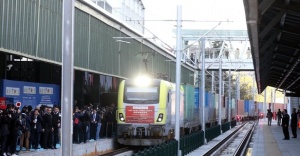 China Railway Express, Ankara Garı'ndan törenle uğurlandı.