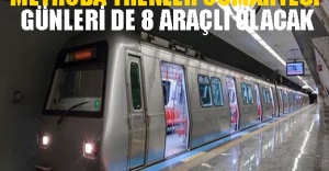 Metroda Trenler Cumartesi Günleri de 8 Araçlı Olacak