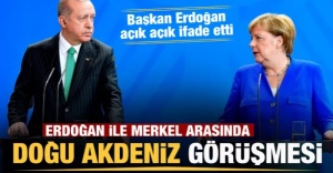 Başkan Erdoğan Merkel ile Doğu Akdeniz'i görüştü