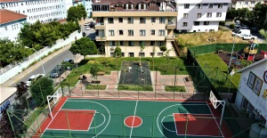 Park yenilendi; basketbol sahası yaza hazır