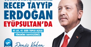 Cumhurbaşkanı Erdoğan, Eyüpsultan'da 41 eserin açılışına katılıyor