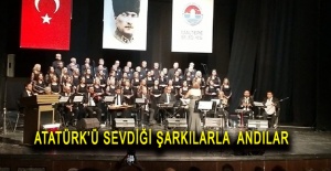 Atatürk’ü sevdiği şarkılarla andılar