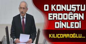 Kılıçdaroğlu konuştu Erdoğan dinledi