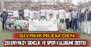 Siyahkalem’den Zekeriyaköy Gençlik ve Spor Kulübü’ne destek