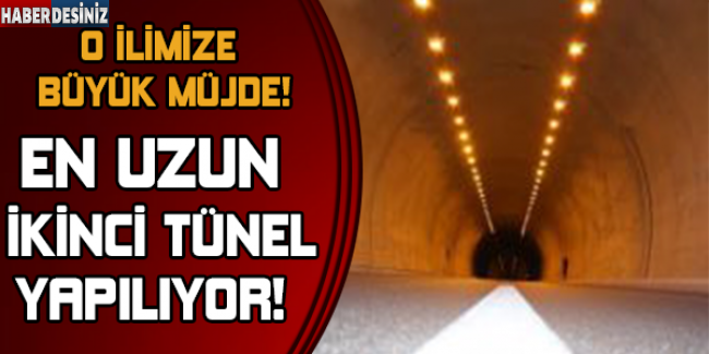 Türkiye'nin 2. büyük tüneli yapılıyor